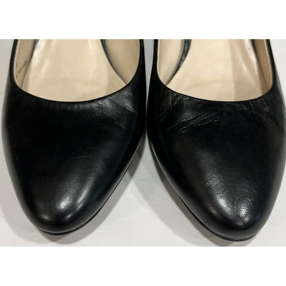 Womens Cole Haan Helen Grand OS Black Leather Pumps Heels Career Business W05333